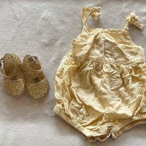 Yellow Kids Romper